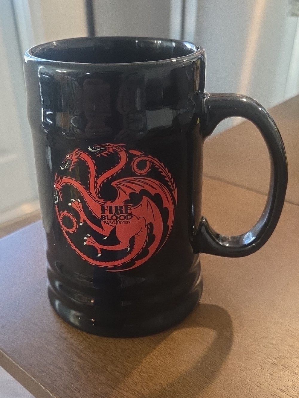 Game of Thrones House Targaryen Fire and Blood Ceramic Beer Stein Mug